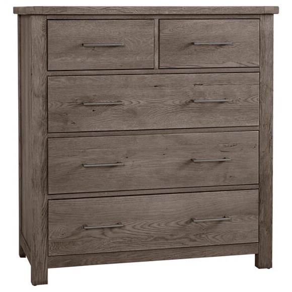 Vaughan Bassett Dovetail 751 Rustic 5Drawer Standing Dresser